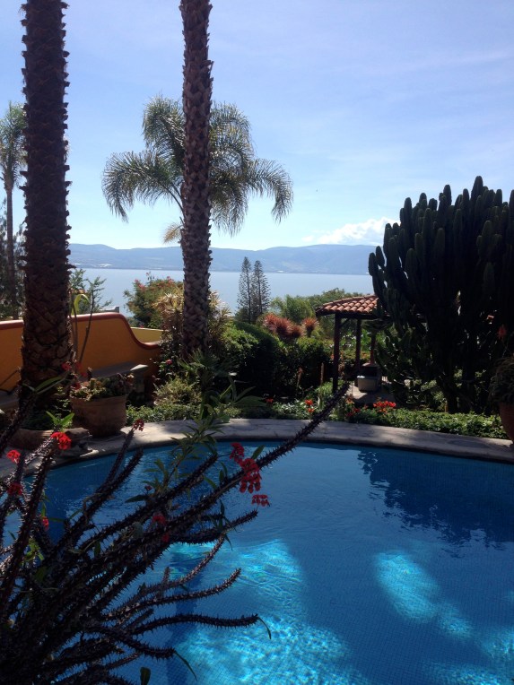 Backyard overlooking Lake Chapala.