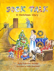 Sock Front Cover A Christmas story orangeB30-1 copy